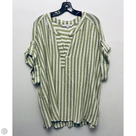 Top Short Sleeve By Jane And Delancey In Green, Size: 2x