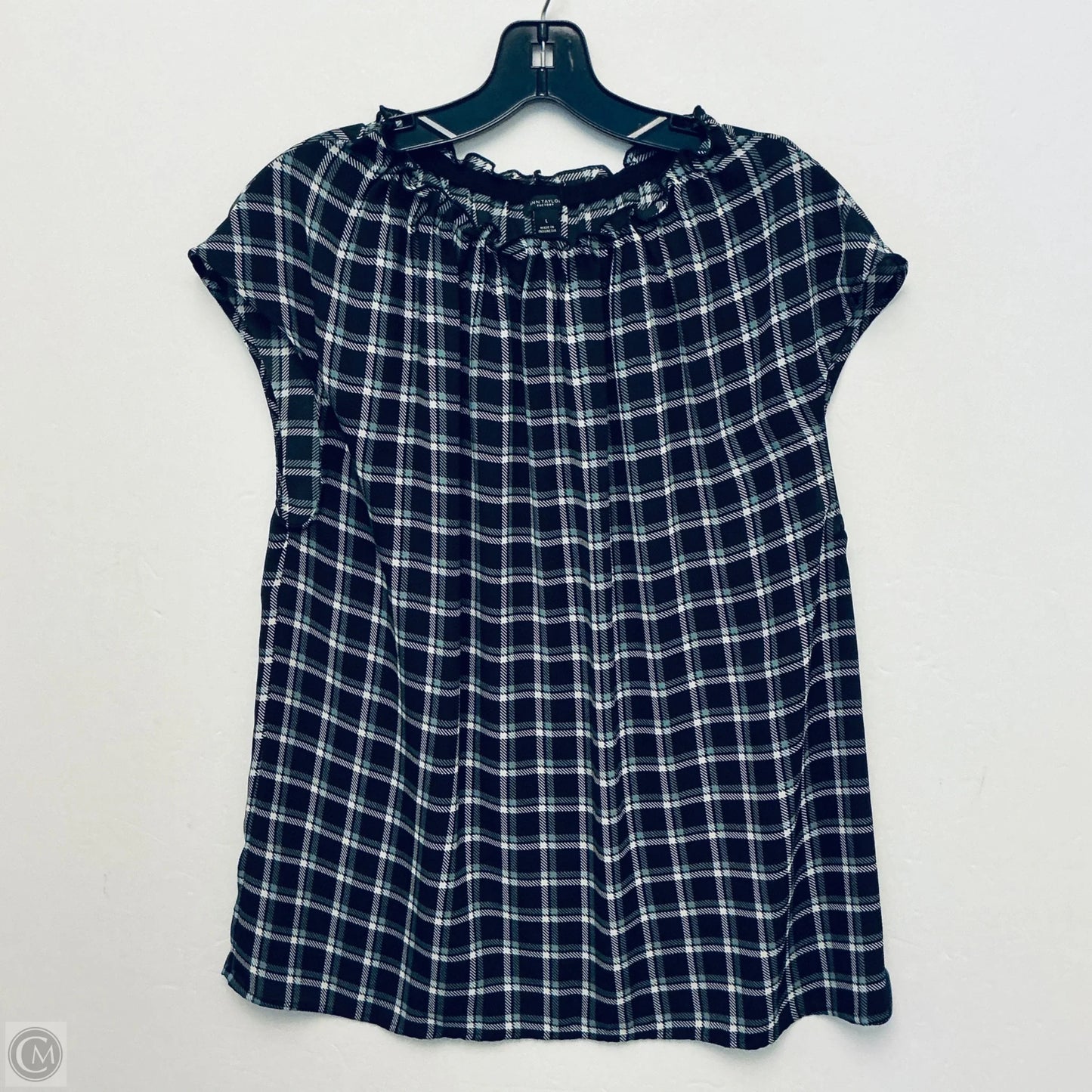 Top Sleeveless By Ann Taylor In Black, Size: L