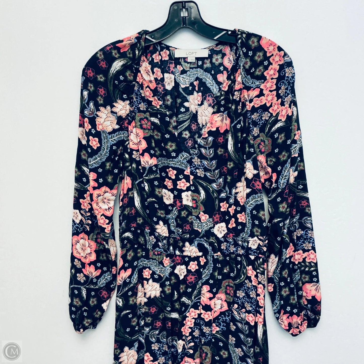 Dress Casual Maxi By Loft In Navy, Size: L