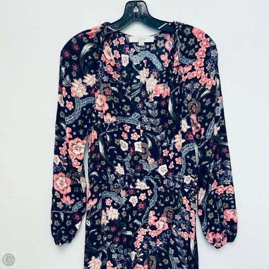 Dress Casual Maxi By Loft In Navy, Size: L