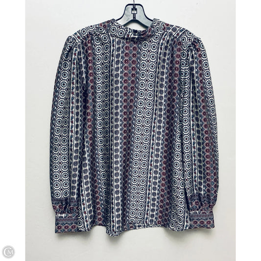 Top Long Sleeve By Loft In Multi-colored, Size: L