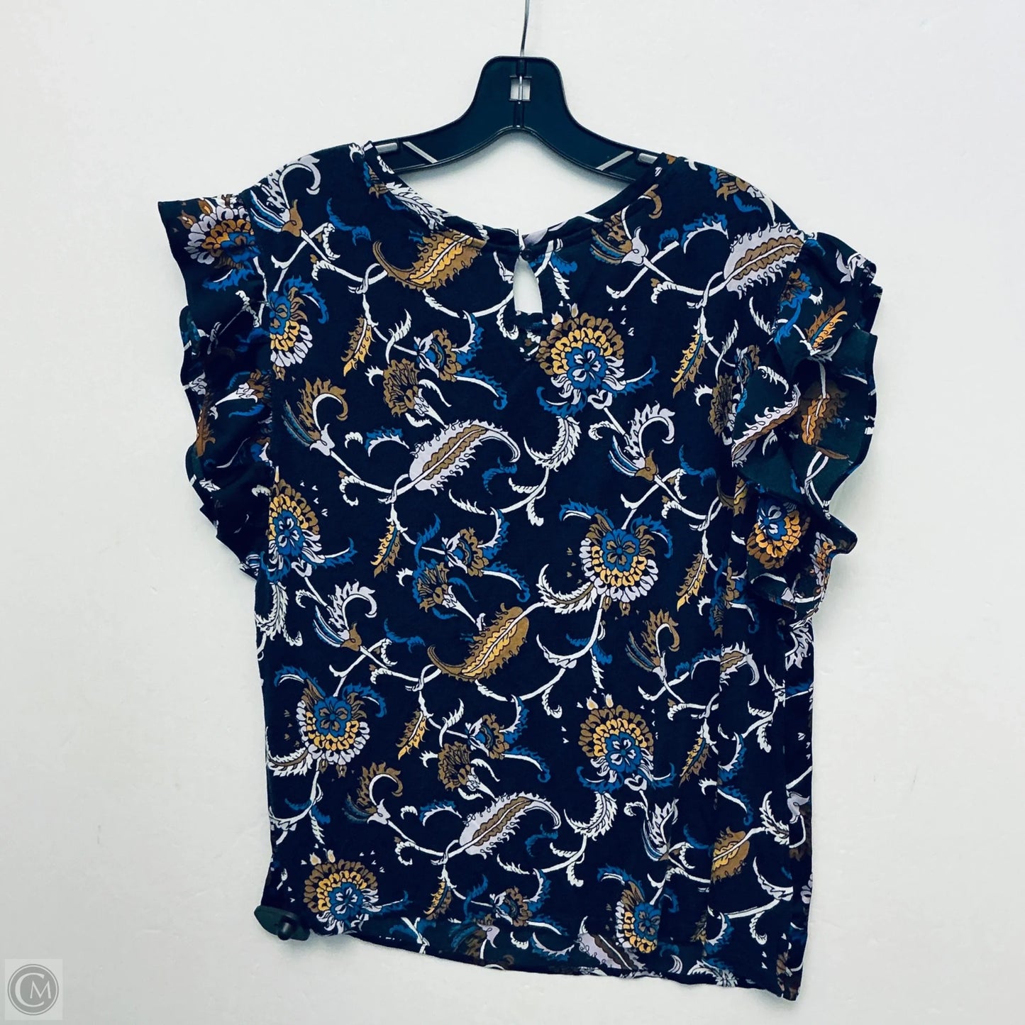 Top Sleeveless By Ann Taylor In Navy, Size: L