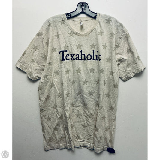 Top Short Sleeve Basic By Clothes Mentor In Beige, Size: Xl