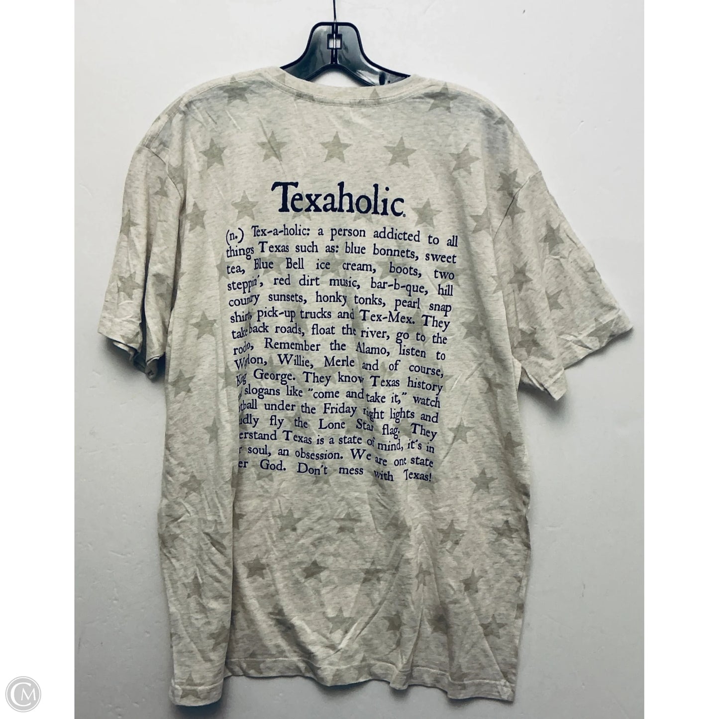 Top Short Sleeve Basic By Clothes Mentor In Beige, Size: Xl