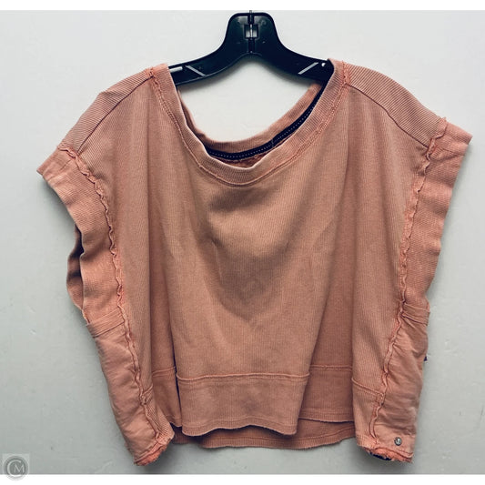 Top Short Sleeve By Pilcro In Pink, Size: Xl