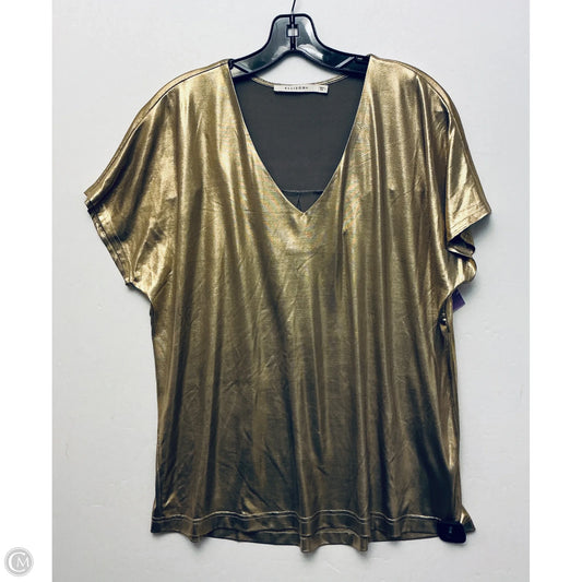Top Short Sleeve By Ellison In Gold, Size: L