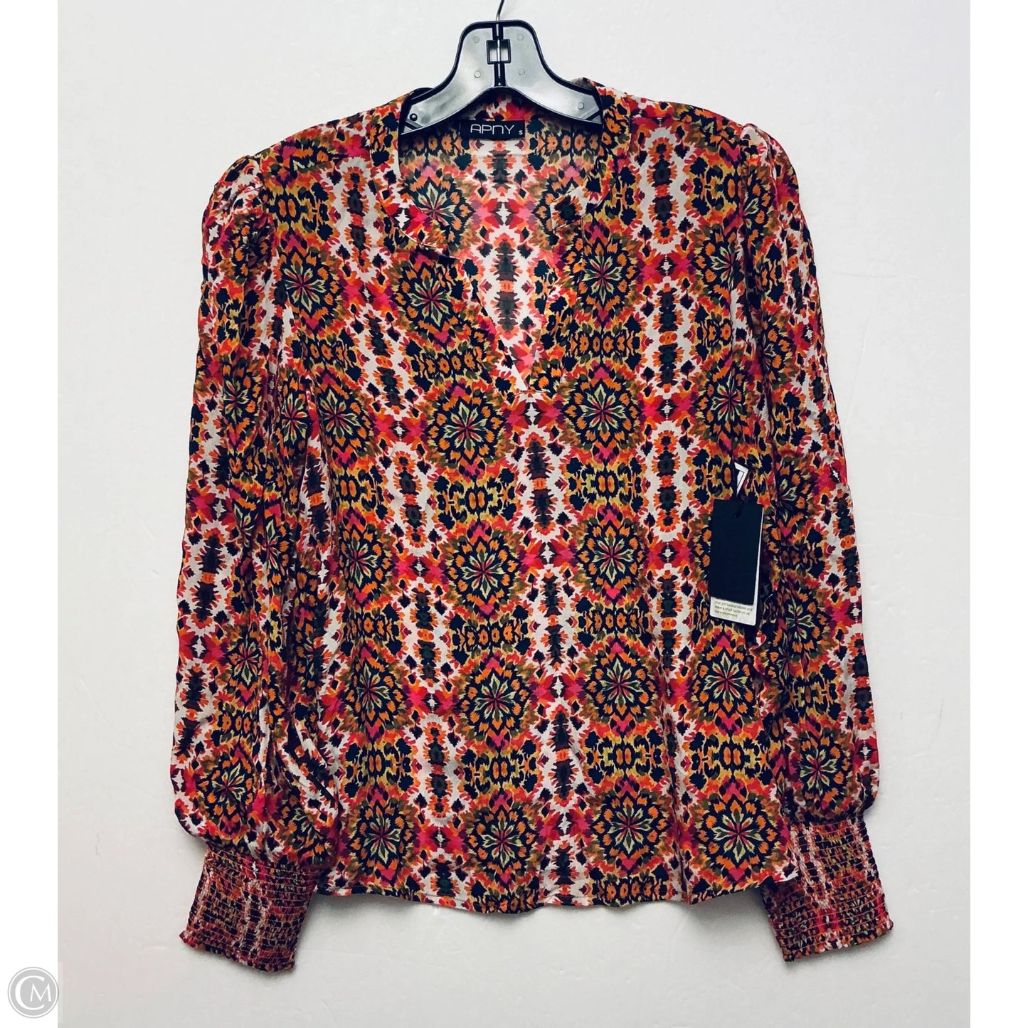 Top Long Sleeve By Cma In Orange, Size: S