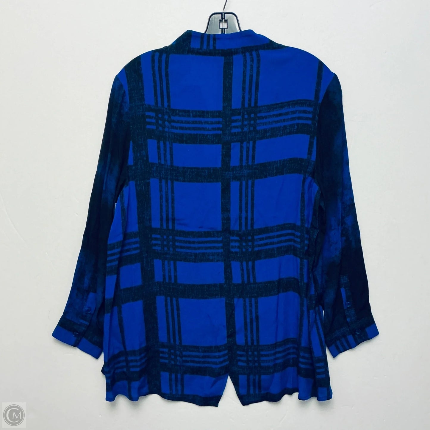 Top Long Sleeve By Lemon Grass In Blue, Size: S