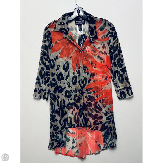Top Long Sleeve By Frank Lyman In Animal Print, Size: 2
