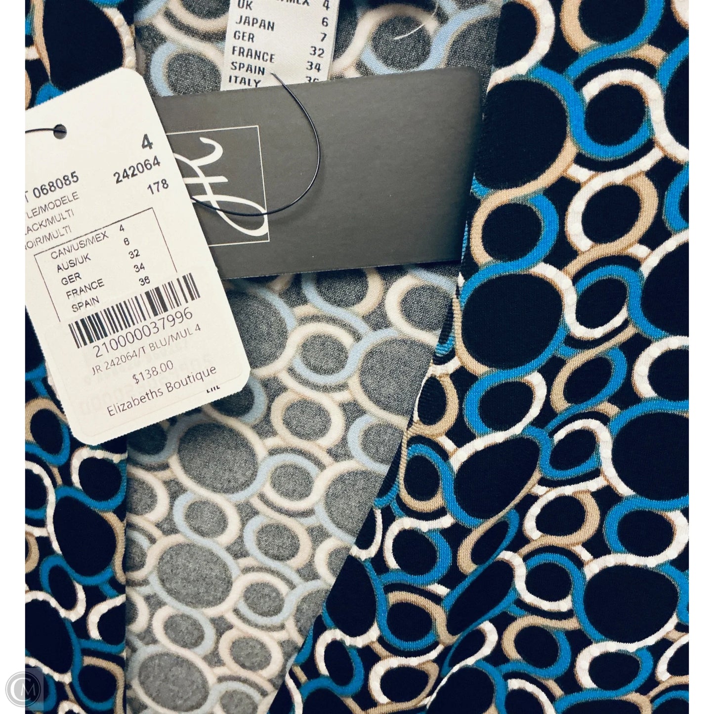 Top Sleeveless By Joseph Ribkoff In Multi-colored, Size: 4