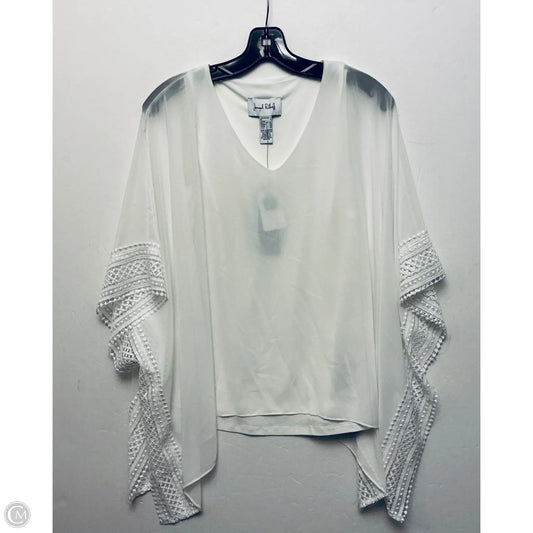 Top Short Sleeve By Joseph Ribkoff In White, Size: 4