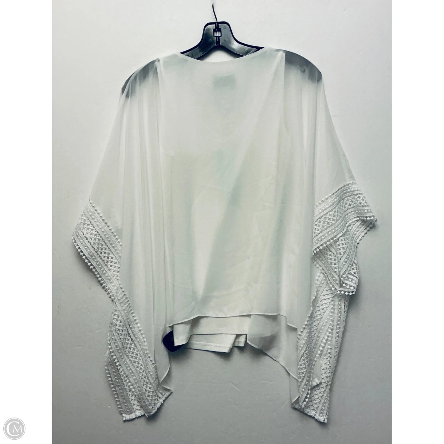 Top Short Sleeve By Joseph Ribkoff In White, Size: 4