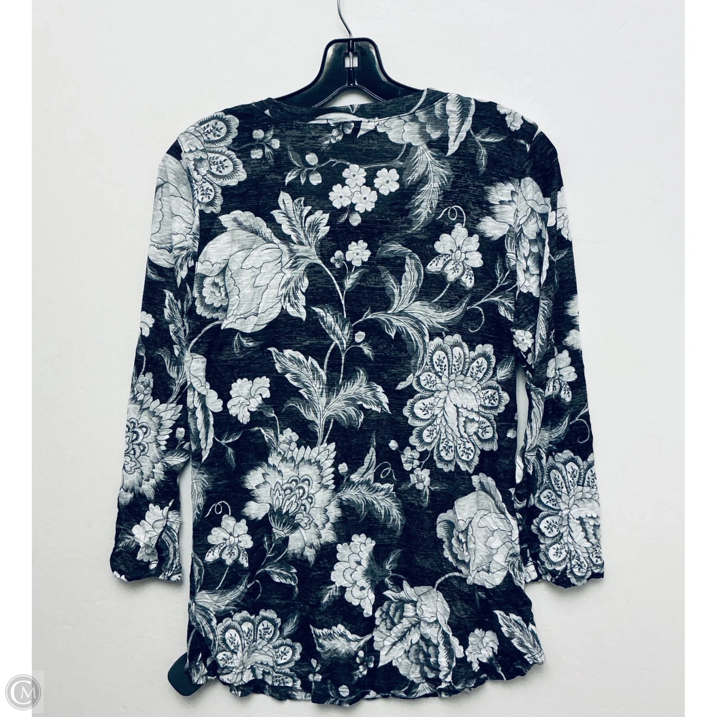 Top Long Sleeve By David Cline In Grey, Size: L