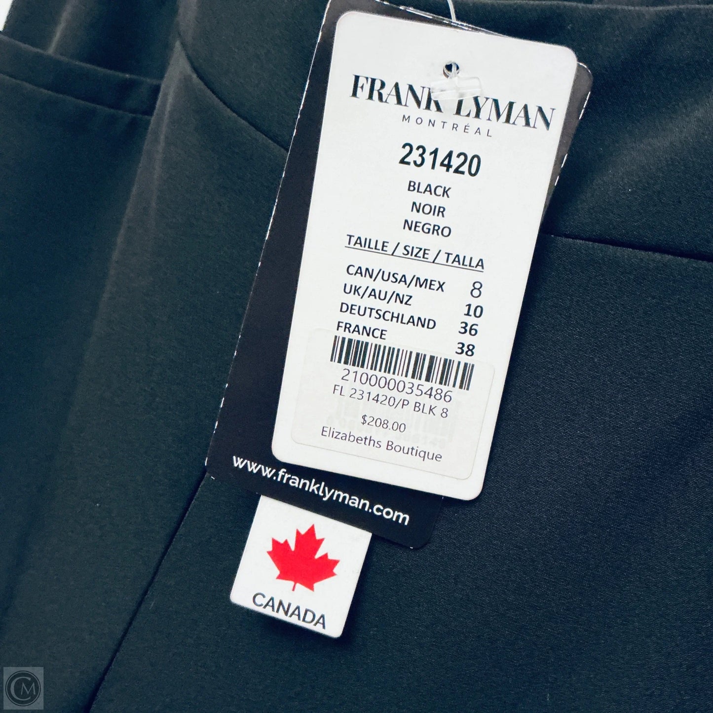 Capris By Frank Lyman In Black, Size: 8