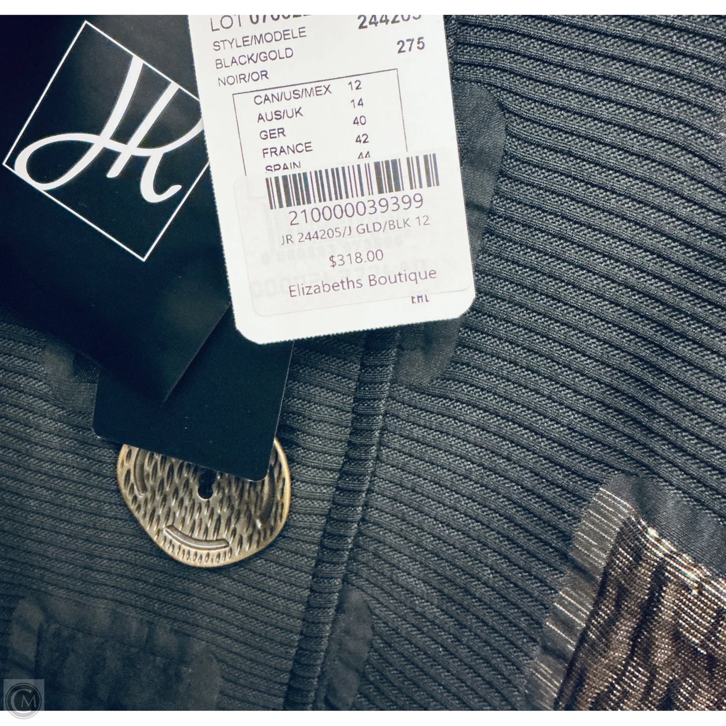 Jacket Other By Joseph Ribkoff In Black, Size: 12