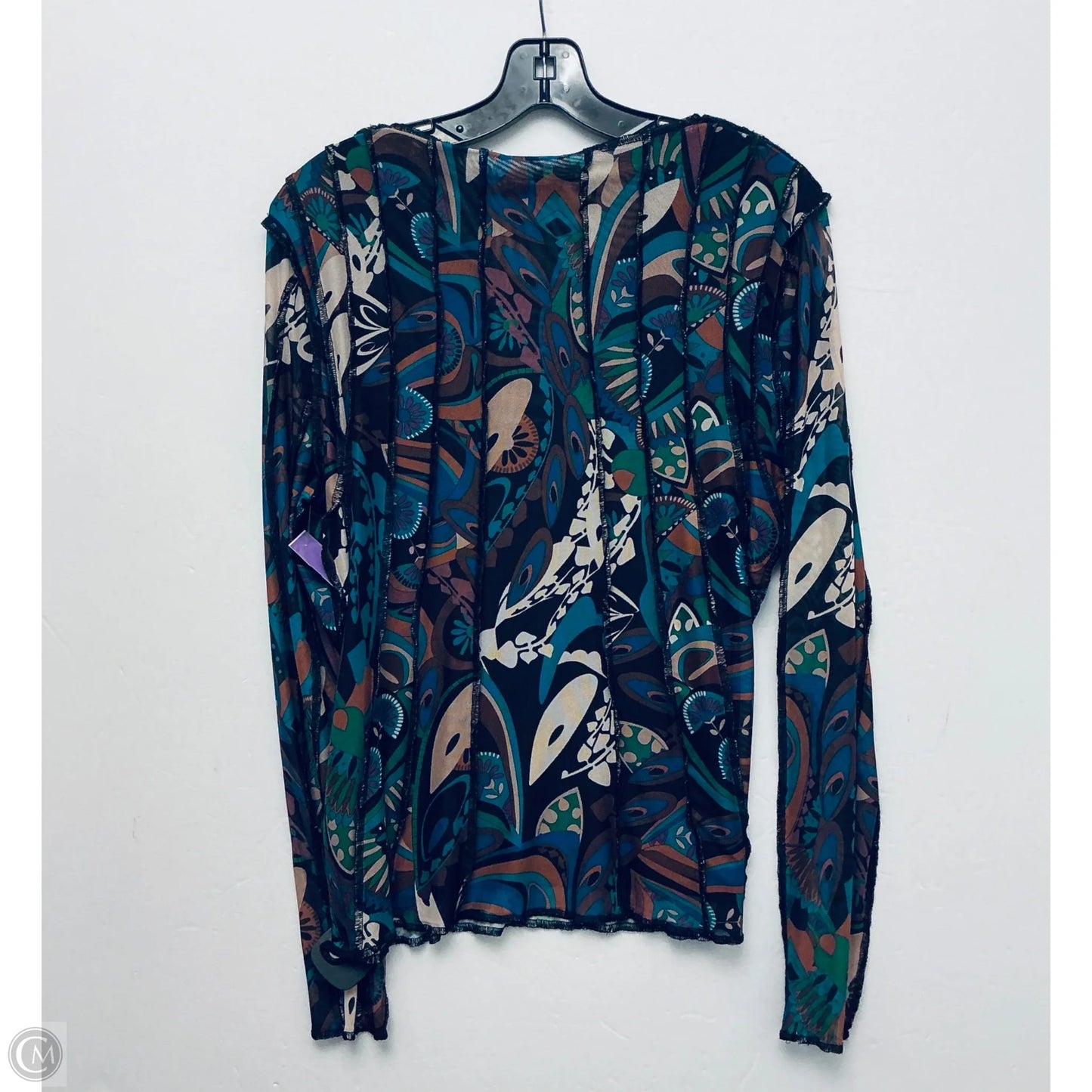 Top Long Sleeve By Cma In Multi-colored, Size: L