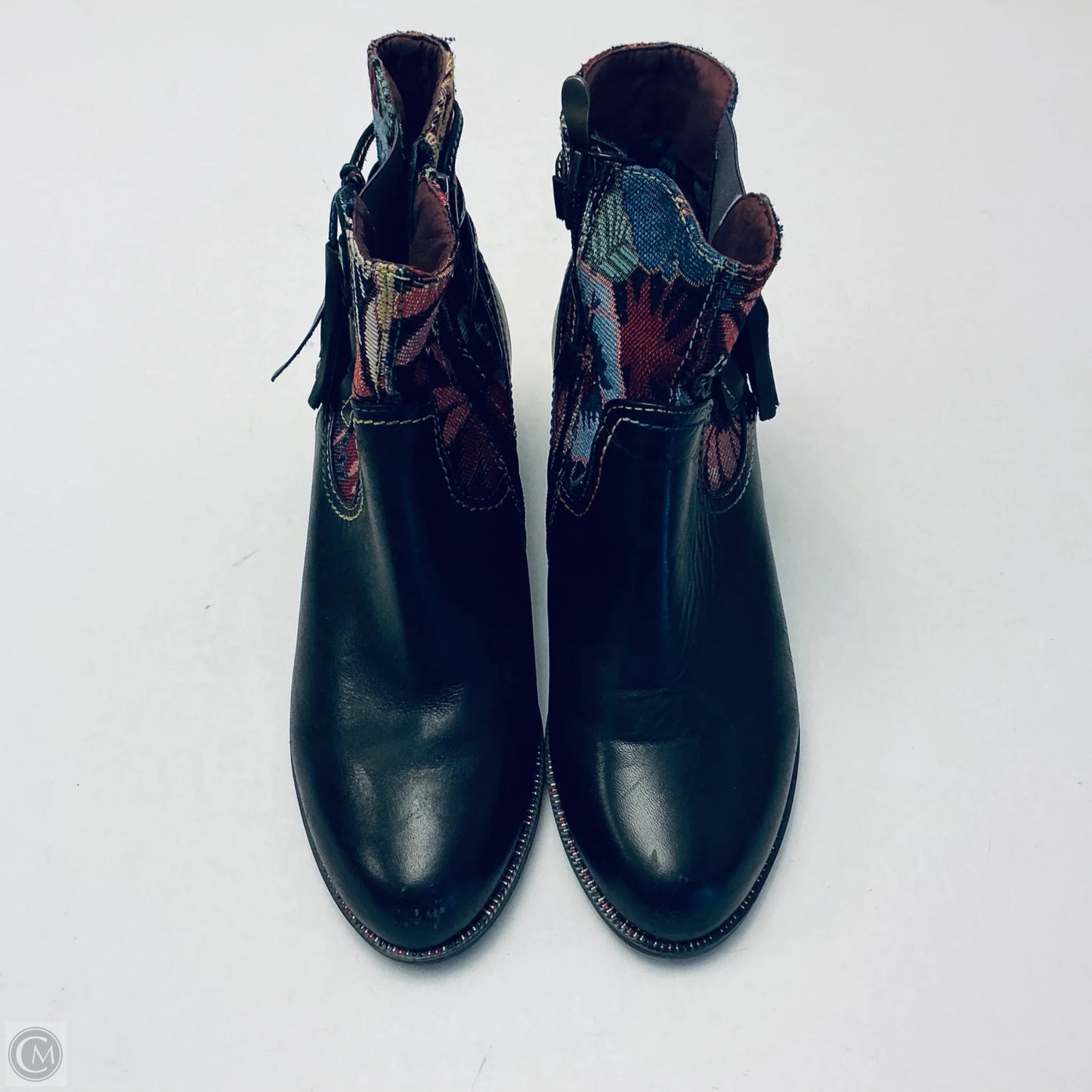 Boots Ankle Heels By Spring Step In Black, Size: 8