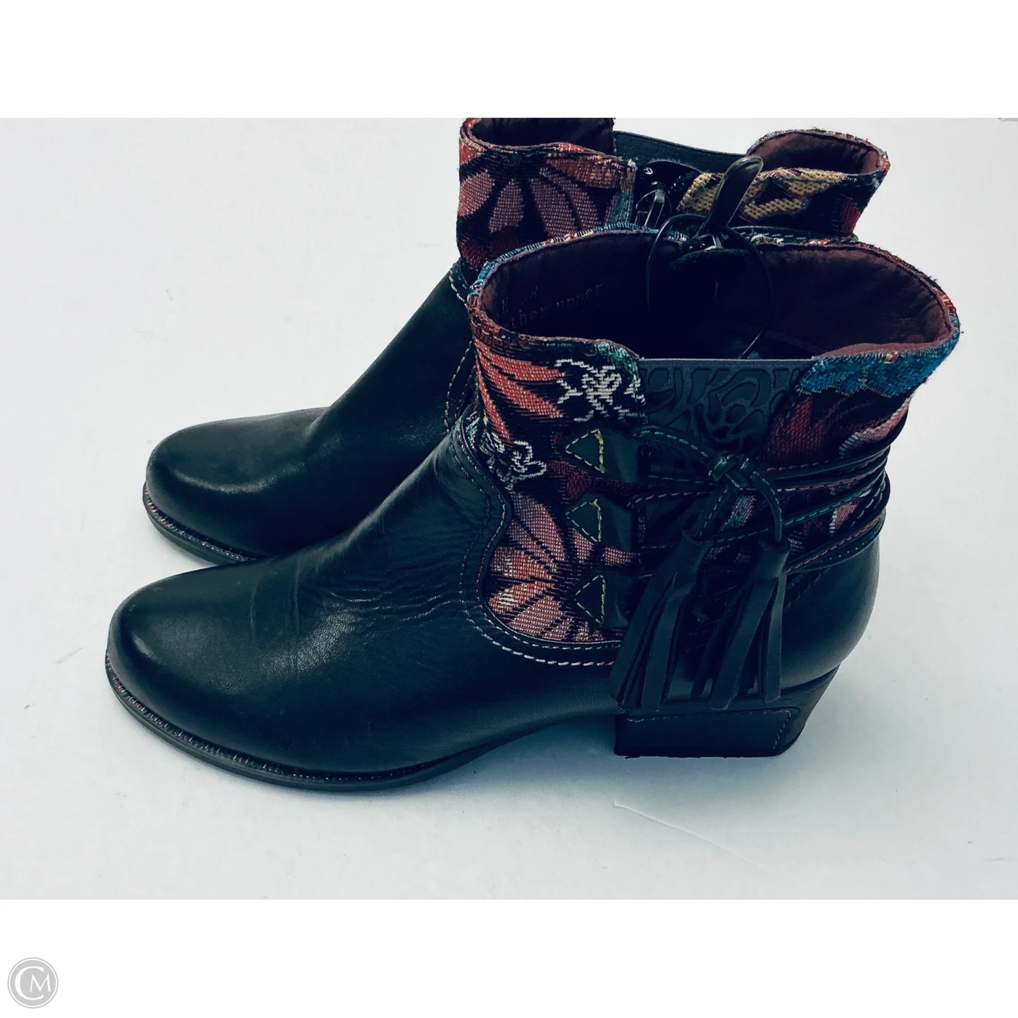 Boots Ankle Heels By Spring Step In Black, Size: 8