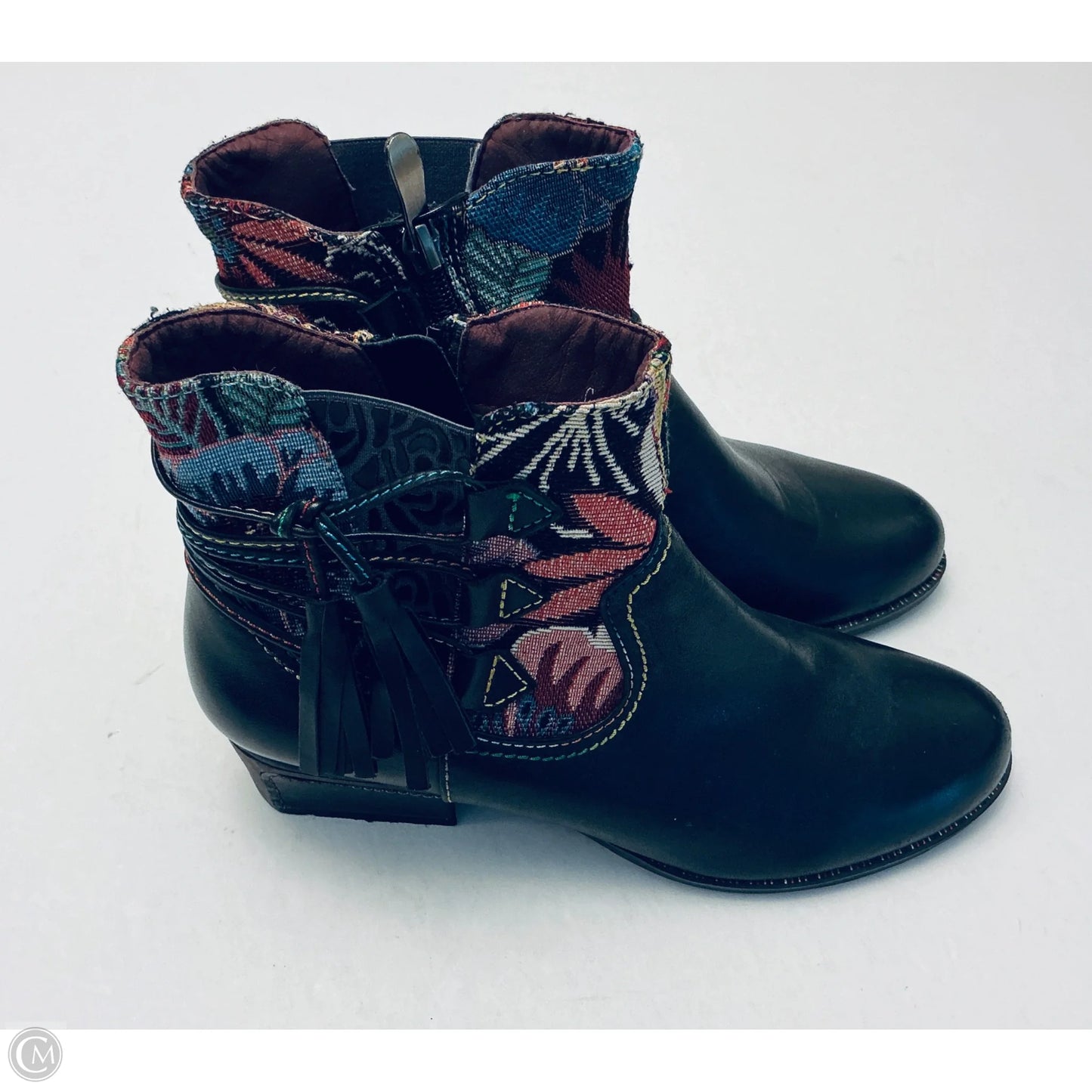 Boots Ankle Heels By Spring Step In Black, Size: 8