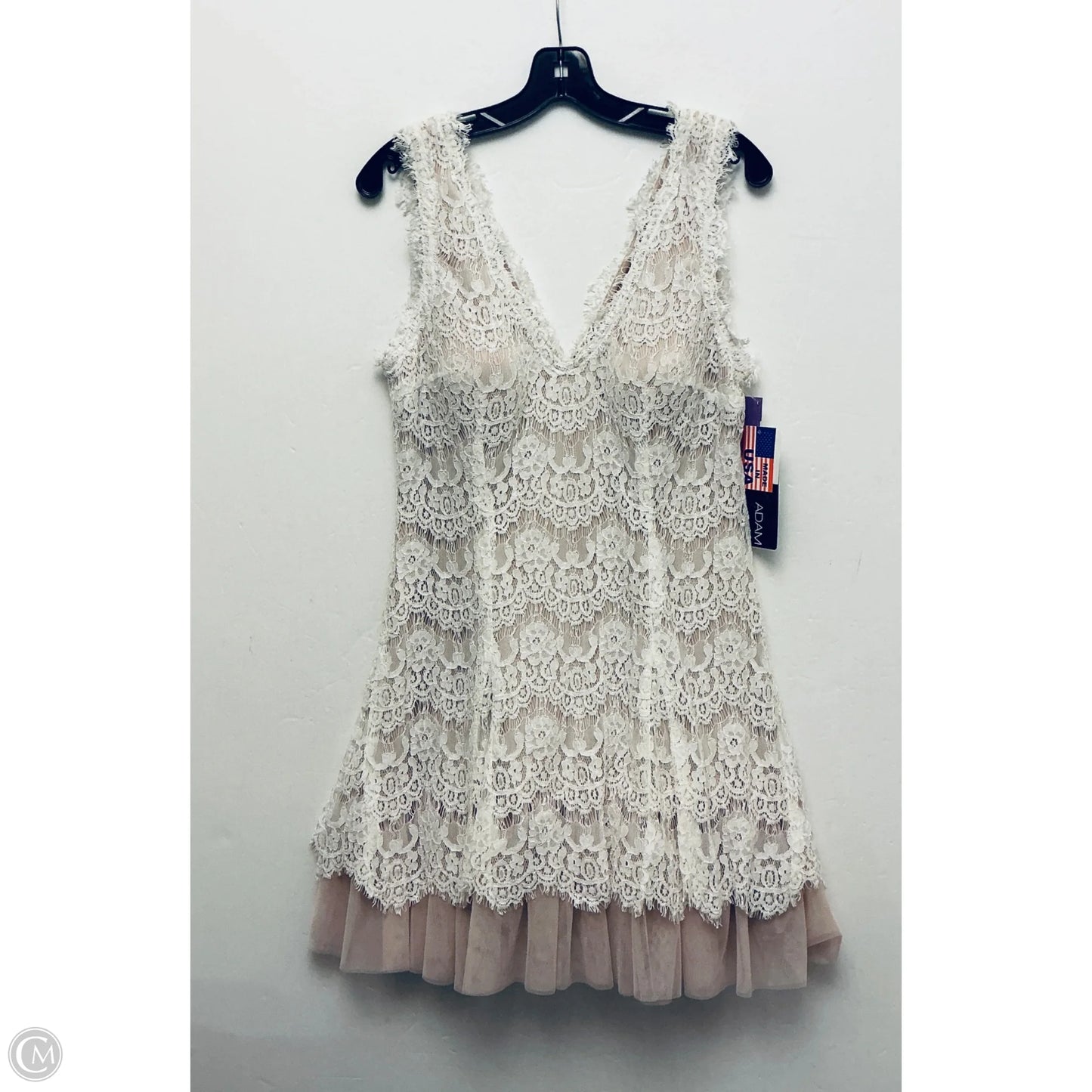 Dress Party Short By Betsy And Adam In White, Size: 14