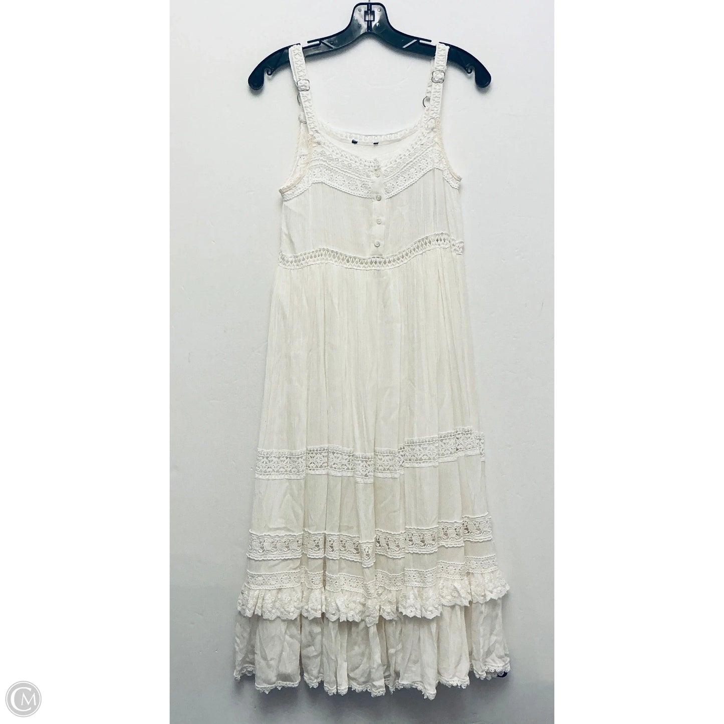 Dress Casual Maxi By Cmc In Cream, Size: S