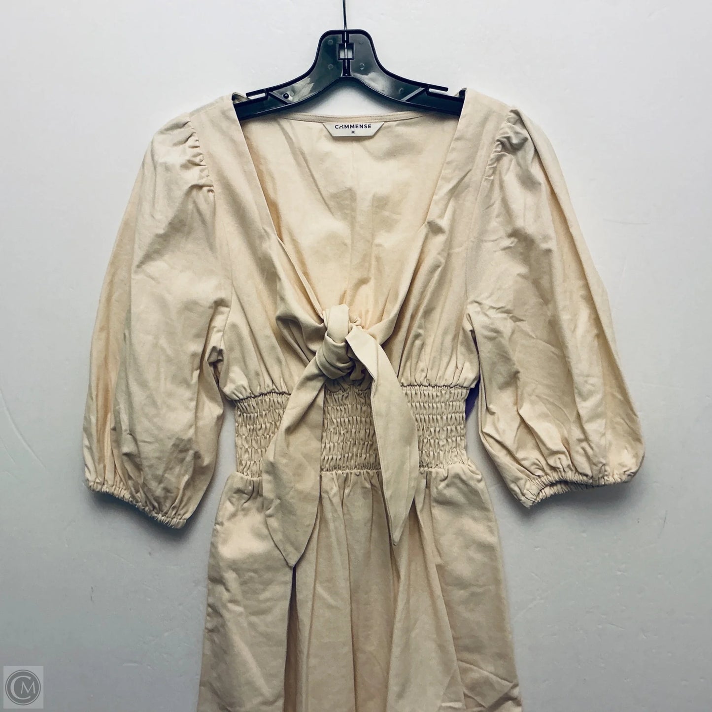 Dress Casual Midi By Commense In Cream, Size: M