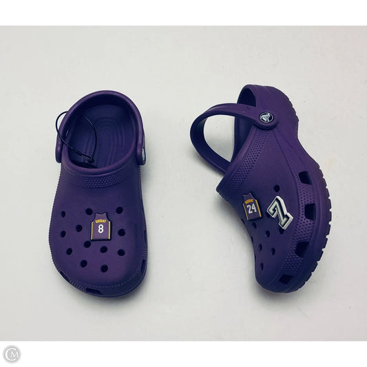 Shoes Flats By Crocs In Purple, Size: 7