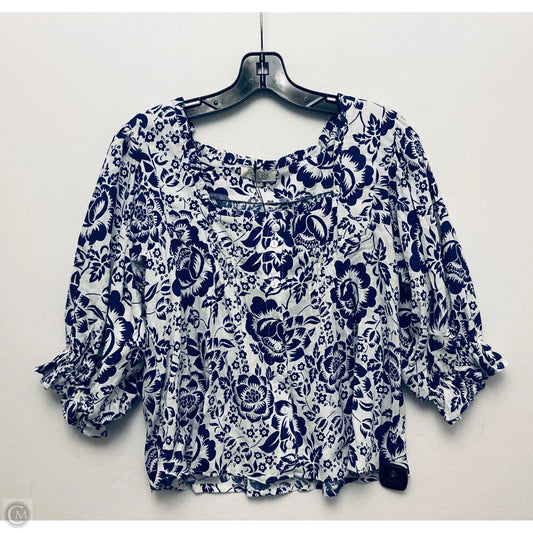 Top Short Sleeve By Rachel Zoe In Blue, Size: Xs
