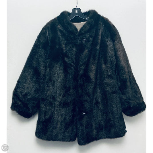 Coat Faux Fur & Sherpa By Clothes Mentor In Brown, Size: Xl