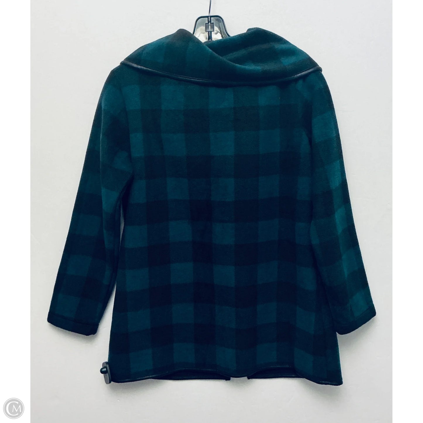 Jacket Fleece By Clothes Mentor In Checkered Pattern, Size: S