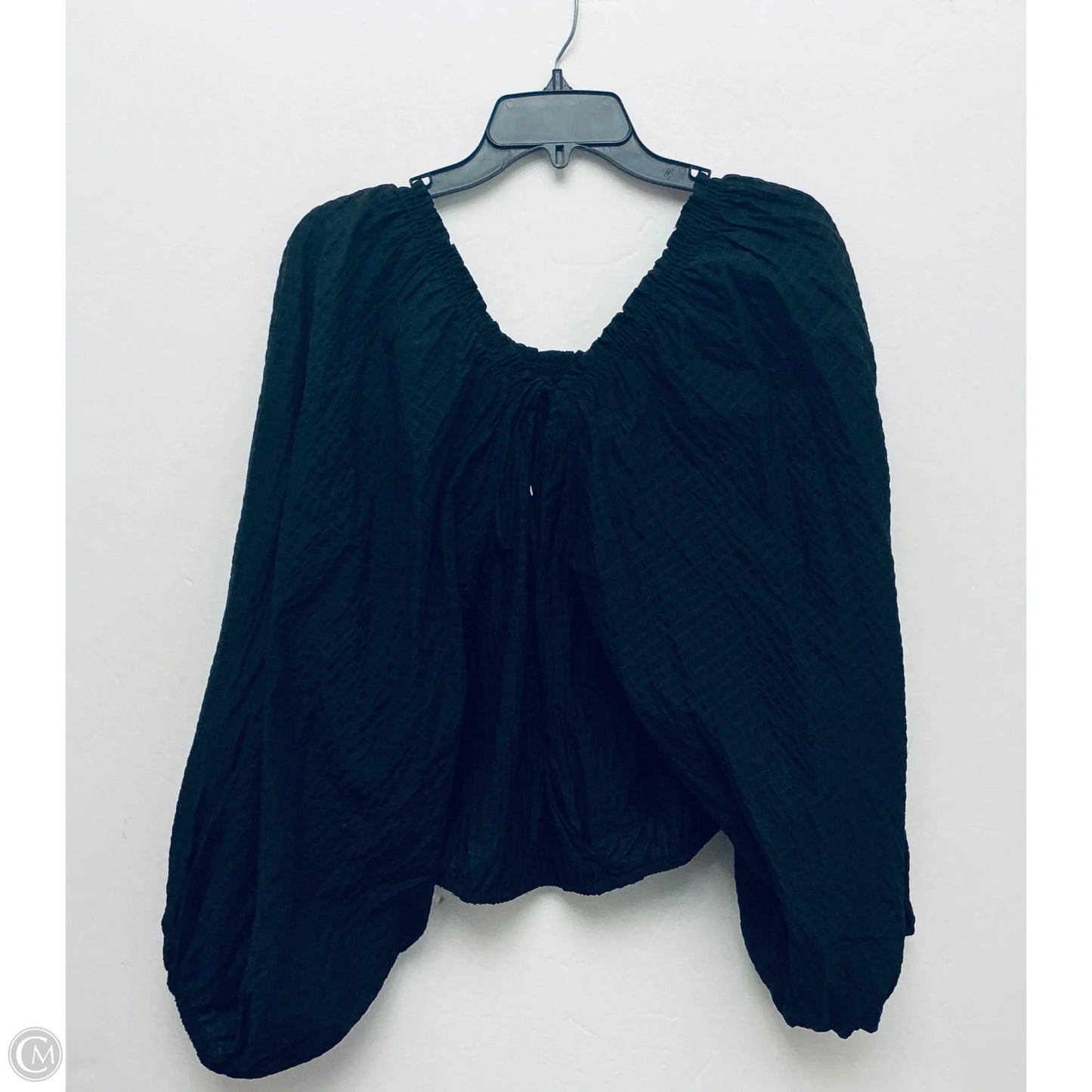 Top Long Sleeve By Free People In Black, Size: M