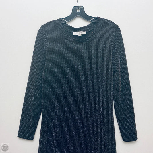 Dress Casual Midi By Loft In Black, Size: M