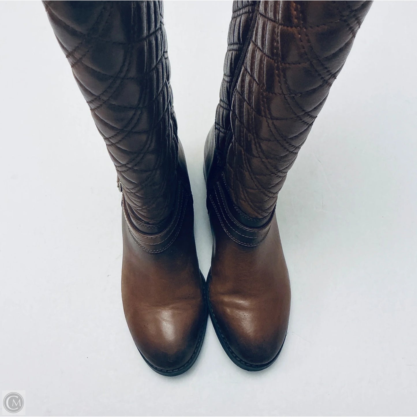 Boots Knee Flats By Alex Marie In Brown, Size: 8