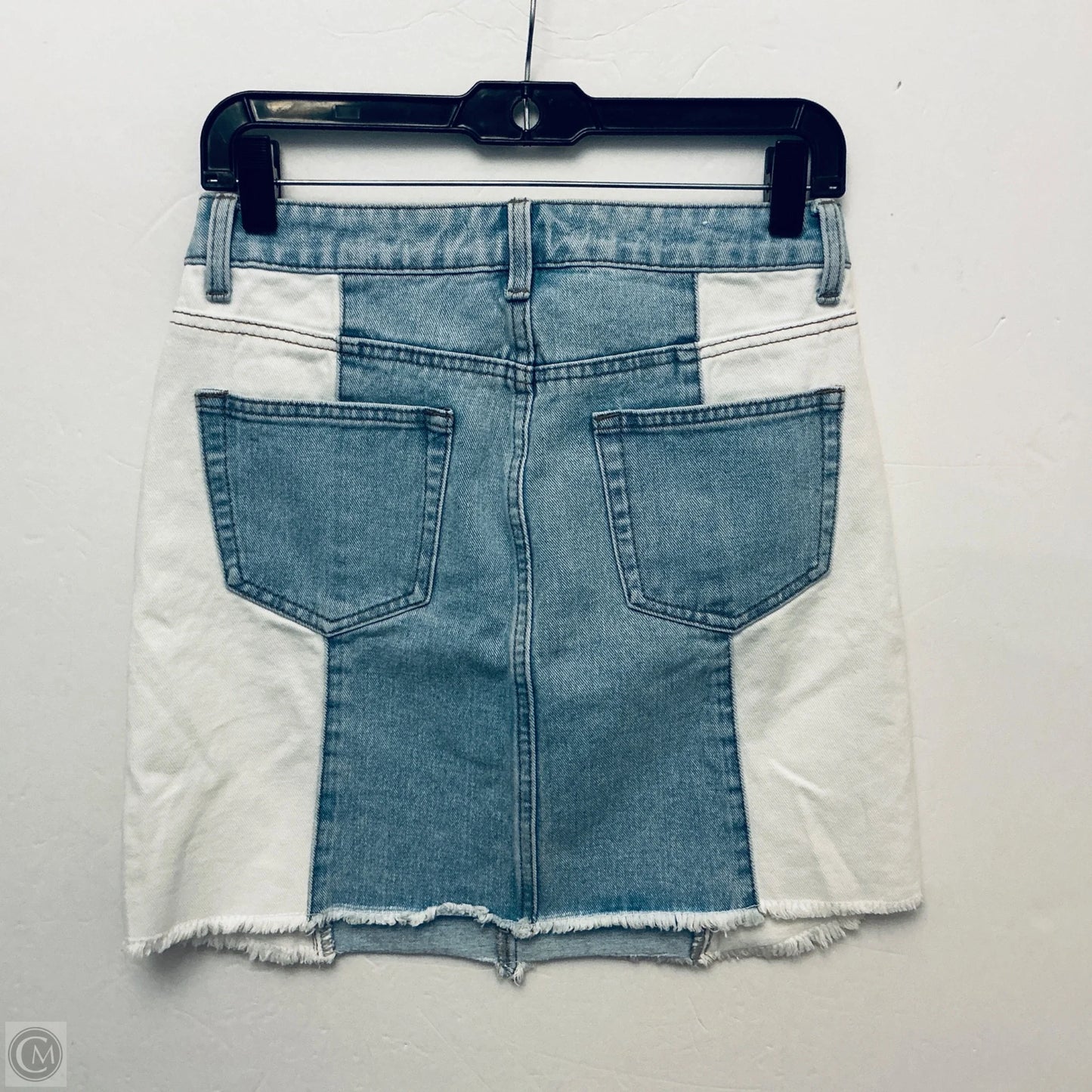Skirt Mini & Short By American Bazi In Blue Denim, Size: 8