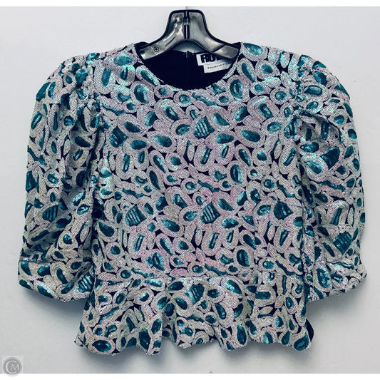 Top Short Sleeve By Cma In Multi-colored, Size: M