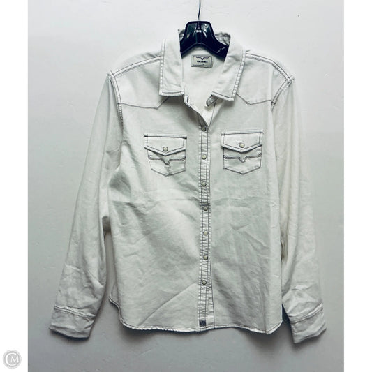 Top Long Sleeve By Clothes Mentor In White, Size: Xl