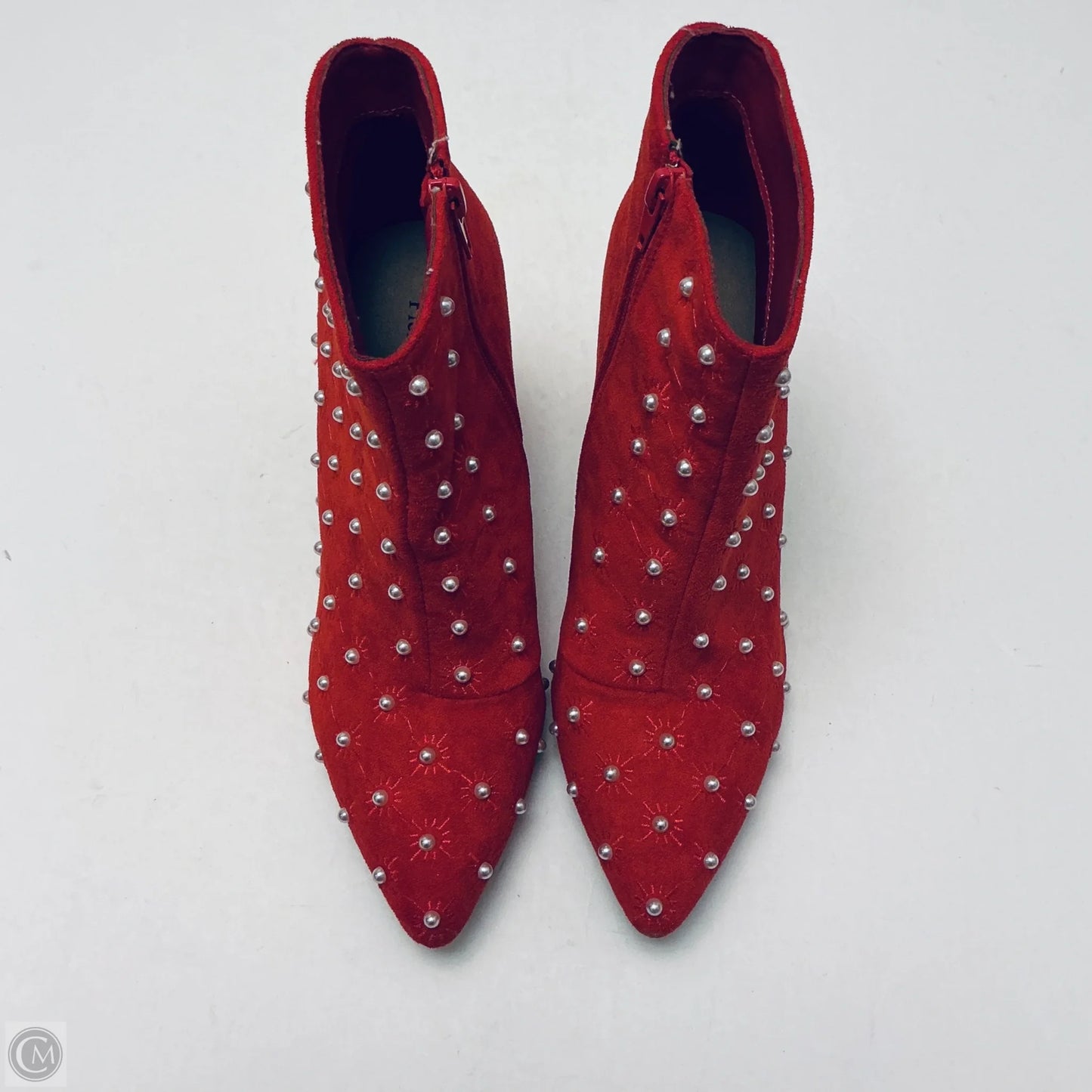 Boots Ankle Heels By Pierre Dumas In Red, Size: 10