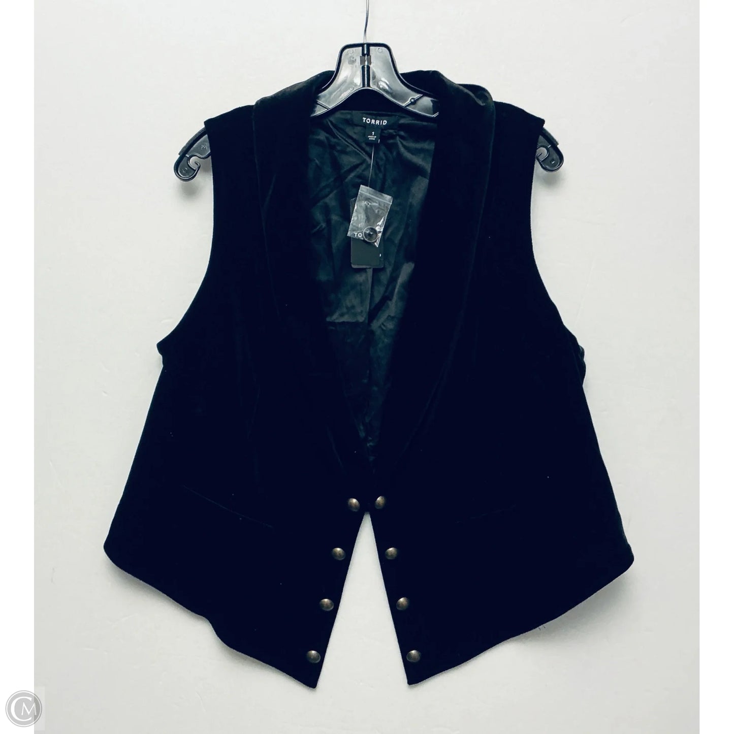 Vest Other By Torrid In Black, Size: 1x