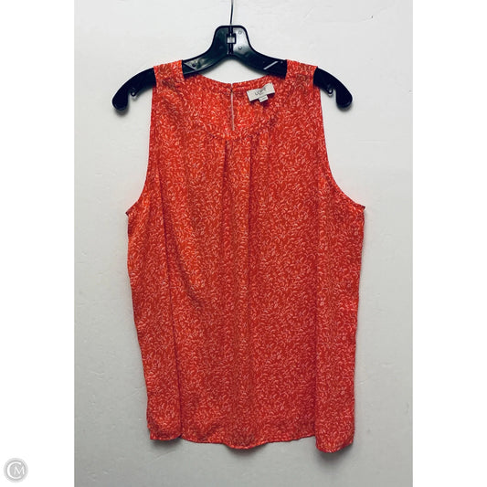 Top Sleeveless By Loft In Pink, Size: Xl