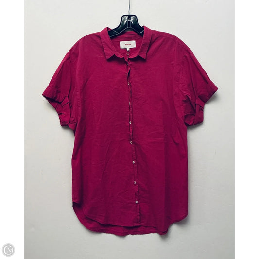 Top Short Sleeve By Cma In Pink, Size: M