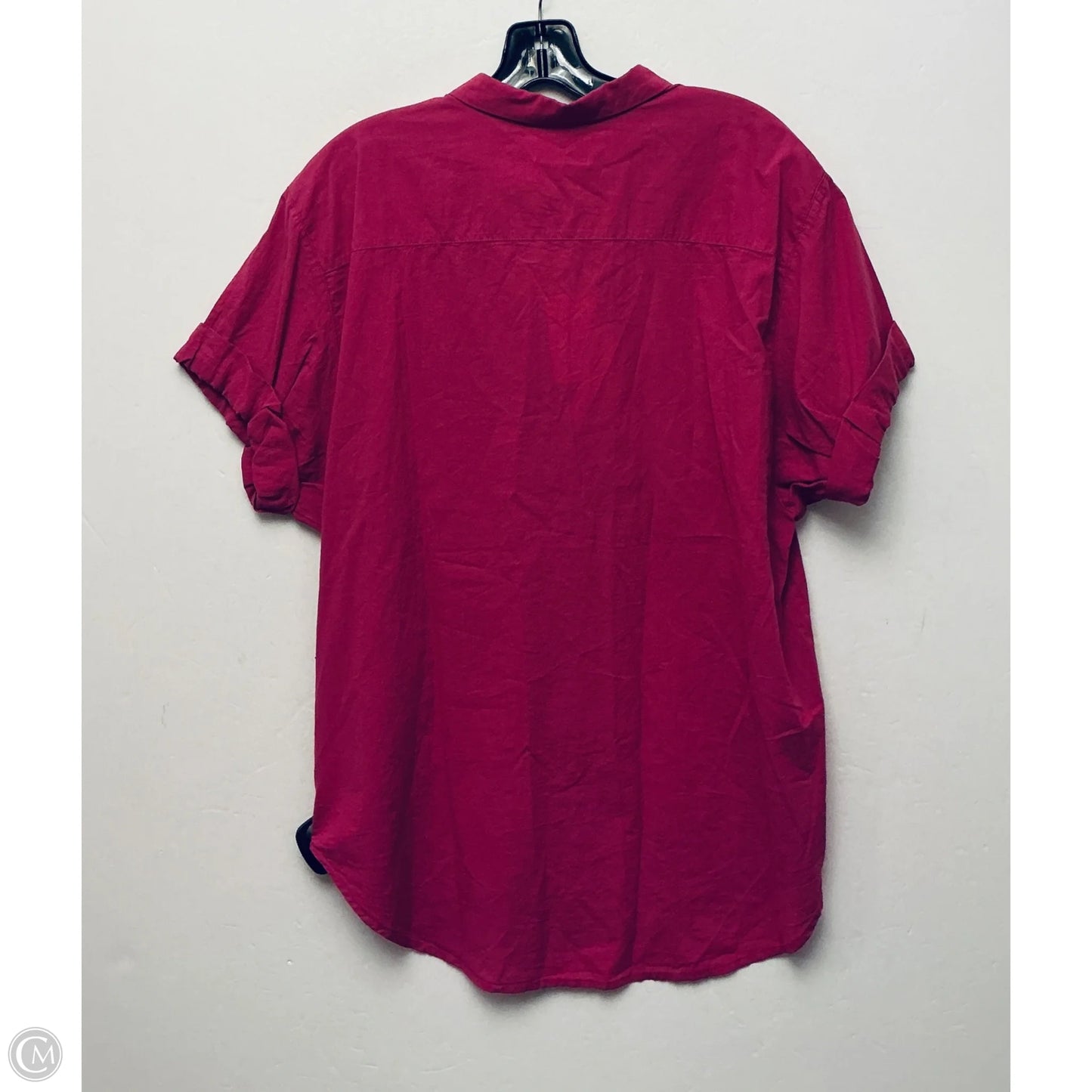 Top Short Sleeve By Cma In Pink, Size: M