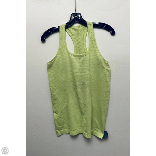 Athletic Tank Top By Lululemon In Yellow, Size: 8
