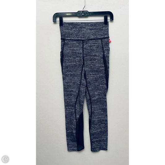 Athletic Leggings By Lululemon In Black & White, Size: 4