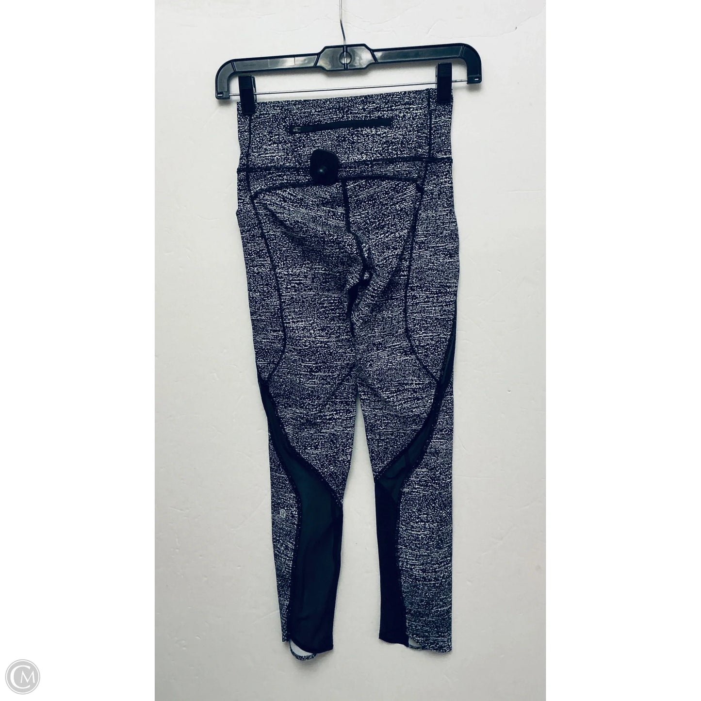 Athletic Leggings By Lululemon In Black & White, Size: 4