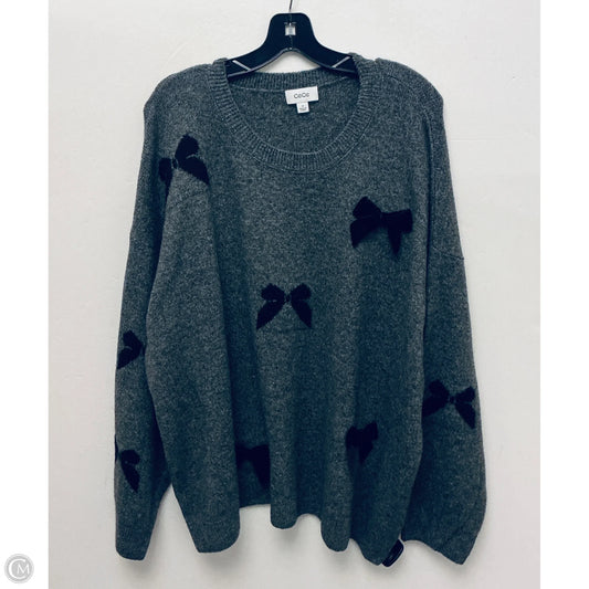 Sweater By Cece In Grey, Size: 3x