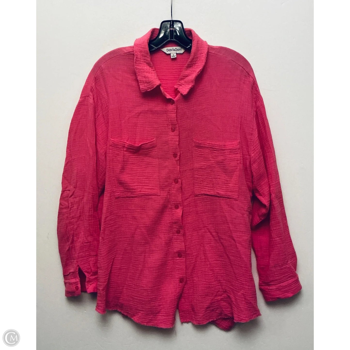 Top Long Sleeve By Davi & Dani In Pink, Size: S