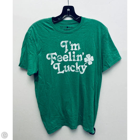 Top Short Sleeve Basic By Fifth Sun In Green, Size: M