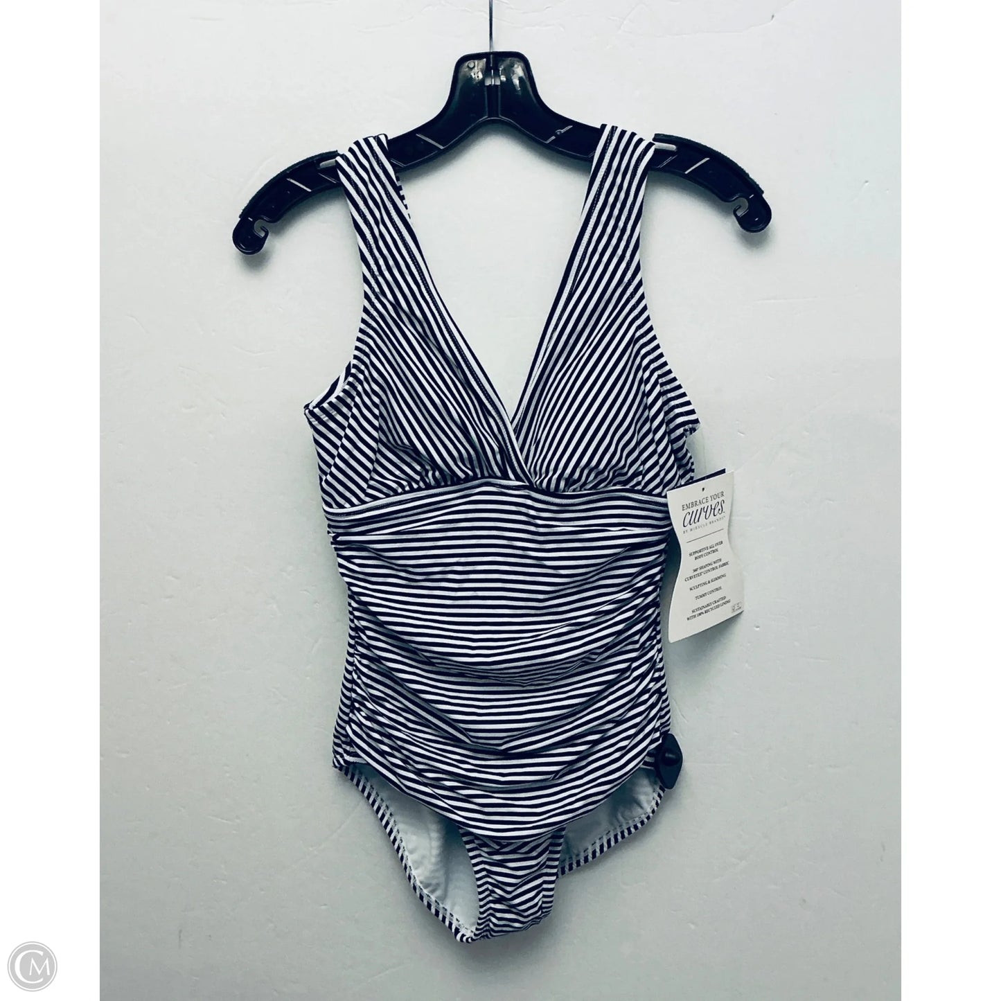 Swimsuit By Clothes Mentor In Striped Pattern, Size: M