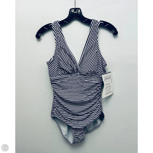 Swimsuit By Clothes Mentor In Striped Pattern, Size: M