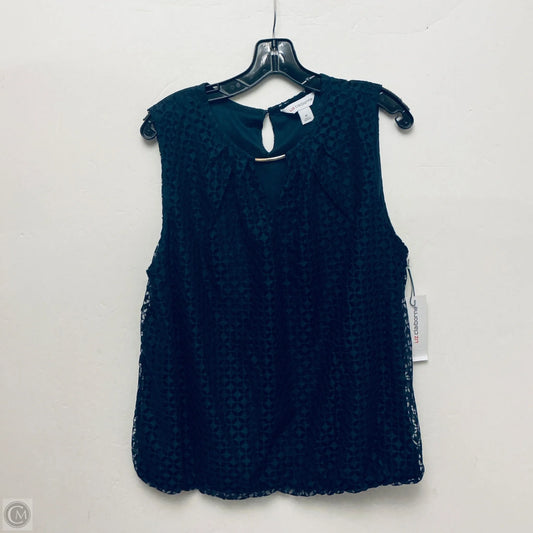 Top Sleeveless By Liz Claiborne In Navy, Size: Xl